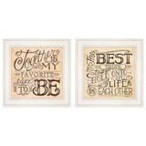 Set Of Two Together or Each Other 1 White Framed Print Wall Art - Homeroots - Flyclothing LLC