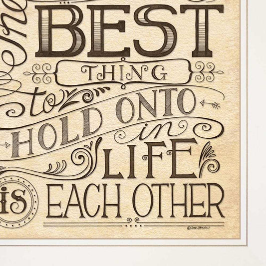 Set Of Two Together or Each Other 1 White Framed Print Wall Art - Homeroots - Flyclothing LLC