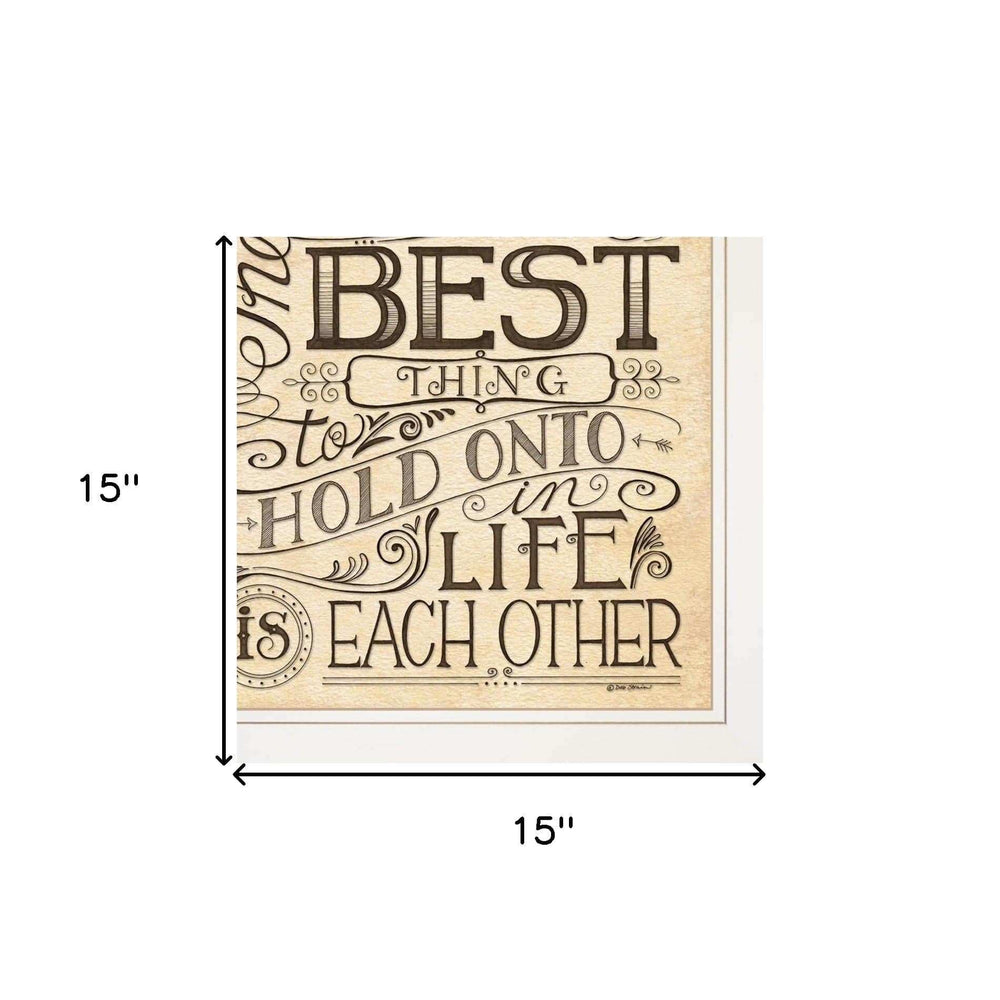 Set Of Two Together or Each Other 1 White Framed Print Wall Art - Homeroots - Flyclothing LLC