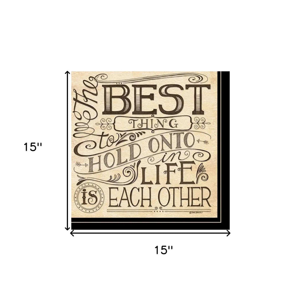 Set Of Two Together or Each Other 2 Black Framed Print Wall Art - Homeroots - Flyclothing LLC