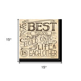 Set Of Two Together or Each Other 2 Black Framed Print Wall Art - Homeroots - Flyclothing LLC