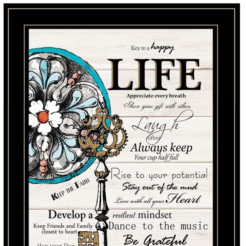 Set Of Two Life or Home 2 Black Framed Print Wall Art - Homeroots - Flyclothing LLC