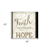 Set Of Two Faith or Believe 2 Black Framed Print Wall Art - Homeroots - Flyclothing LLC