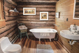 Set Of Two Natures or Bath 1 White Framed Print Bathroom Wall Art - Homeroots - Flyclothing LLC