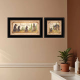 Set Of Two Natures or Bath 2 Black Framed Print Bathroom Wall Art - Homeroots - Flyclothing LLC