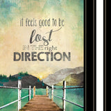 Set Of Two Right Direction or Adventure 2 Black Framed Print Wall Art - Homeroots - Flyclothing LLC