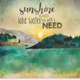 Set Of Two Lake or Sunshine 1 White Framed Print Wall Art - Homeroots - Flyclothing LLC