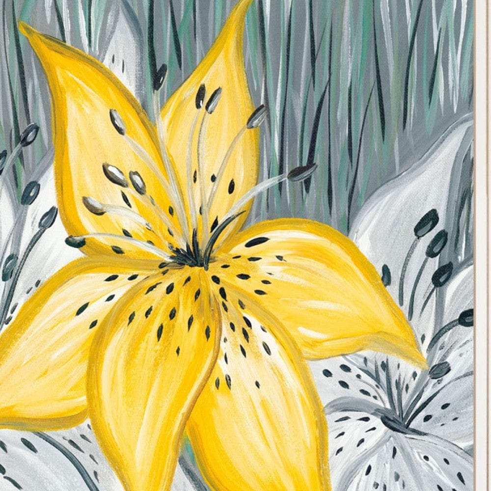 Set Of Two Tiger Lilies 1 White Framed Print Wall Art - Homeroots - Flyclothing LLC