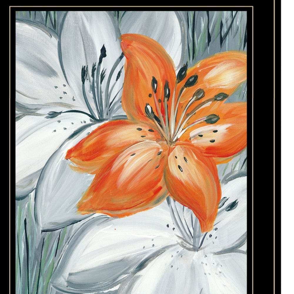 Set Of Two Tiger Lilies 2 Black Framed Print Wall Art - Homeroots - Flyclothing LLC
