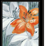 Set Of Two Tiger Lilies 2 Black Framed Print Wall Art - Homeroots - Flyclothing LLC
