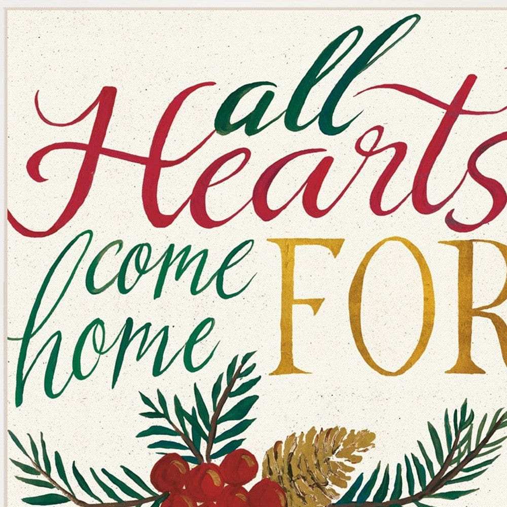 Set Of Two Come Home for Christmas 1 White Framed Print Wall Art - Homeroots - Flyclothing LLC