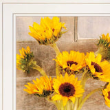 Set Of Two Vintage Country and Sunflowers 1 White Framed Print Wall Art - Homeroots - Flyclothing LLC