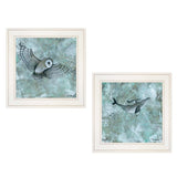 Set Of Two Wildlife 1 White Framed Print Wall Art - Homeroots - Flyclothing LLC