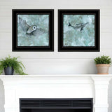 Set Of Two Wildlife 2 Black Framed Print Wall Art - Homeroots - Flyclothing LLC