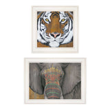 Set Of Two Wildlife II 1 White Framed Print Wall Art - Homeroots - Flyclothing LLC