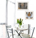 Set Of Two Wildlife II 1 White Framed Print Wall Art - Homeroots - Flyclothing LLC