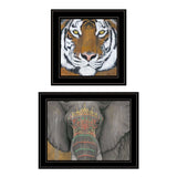 Set Of Two Wildlife II 2 Black Framed Print Wall Art - Homeroots - Flyclothing LLC