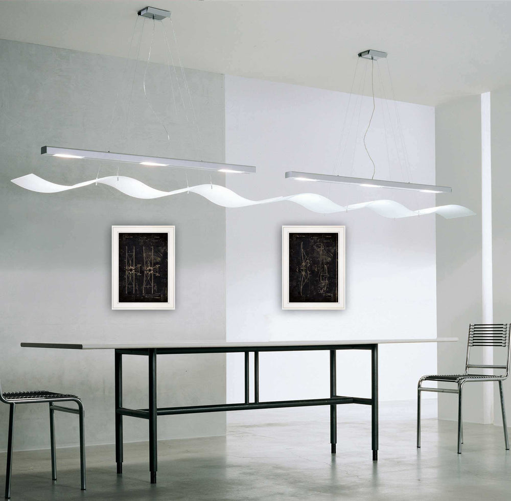 Set Of Two Airplane Patent I and II 1 White Framed Print Wall Art - Homeroots - Flyclothing LLC