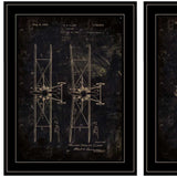 Set Of Two Airplane Patent I and II 2 Black Framed Print Wall Art - Homeroots - Flyclothing LLC