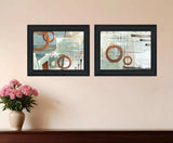 Set Of Two Balance this I and II 2 Black Framed Print Wall Art - Homeroots - Flyclothing LLC