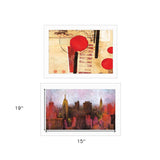 Set Of Two NYC Harmony 1 White Framed Print Wall Art - Homeroots - Flyclothing LLC