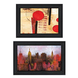 Set Of Two NYC Harmony 2 Black Framed Print Wall Art - Homeroots - Flyclothing LLC