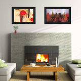 Set Of Two NYC Harmony 2 Black Framed Print Wall Art - Homeroots - Flyclothing LLC