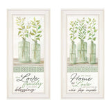 Set Of Two Home and Family White Framed Print Wall Art - Homeroots - Flyclothing LLC