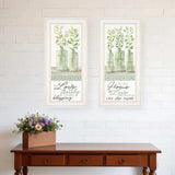 Set Of Two Home and Family White Framed Print Wall Art - Homeroots - Flyclothing LLC