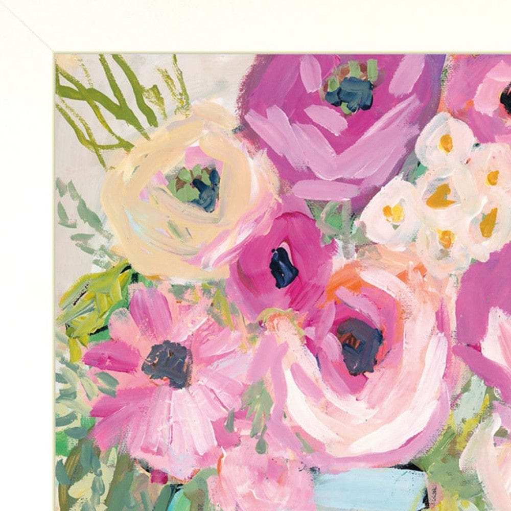 Set Of Two Floral Designs White Framed Print Wall Art - Homeroots - Flyclothing LLC