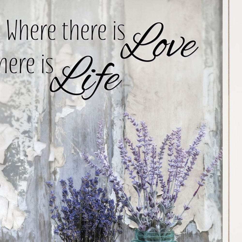 Set Of Two Where There is Love 1 White Framed Print Wall Art - Homeroots - Flyclothing LLC