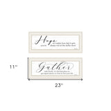 Set Of Two Gather Together 1 White Framed Print Wall Art - Homeroots - Flyclothing LLC