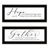 Set Of Two Gather Together 2 Black Framed Print Wall Art - Homeroots - Flyclothing LLC