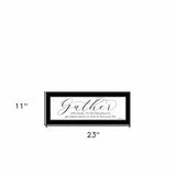 Set Of Two Gather Together 2 Black Framed Print Wall Art - Homeroots - Flyclothing LLC