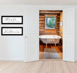 Set Of Two Household Humor 3 Black Framed Print Bathroom Wall Art - Homeroots - Flyclothing LLC