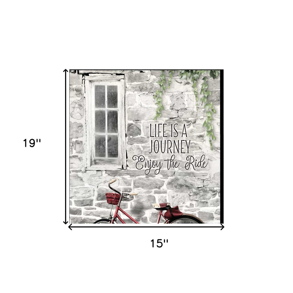 Set Of Two Romantic Bicycles 2 Black Framed Print Wall Art - Homeroots - Flyclothing LLC