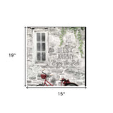 Set Of Two Romantic Bicycles 2 Black Framed Print Wall Art - Homeroots - Flyclothing LLC