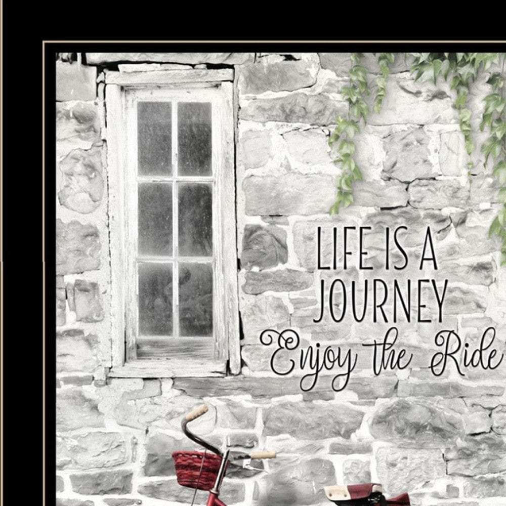 Set Of Two Romantic Bicycles 2 Black Framed Print Wall Art - Homeroots - Flyclothing LLC