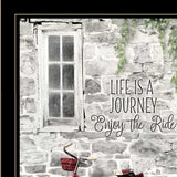 Set Of Two Romantic Bicycles 2 Black Framed Print Wall Art - Homeroots - Flyclothing LLC