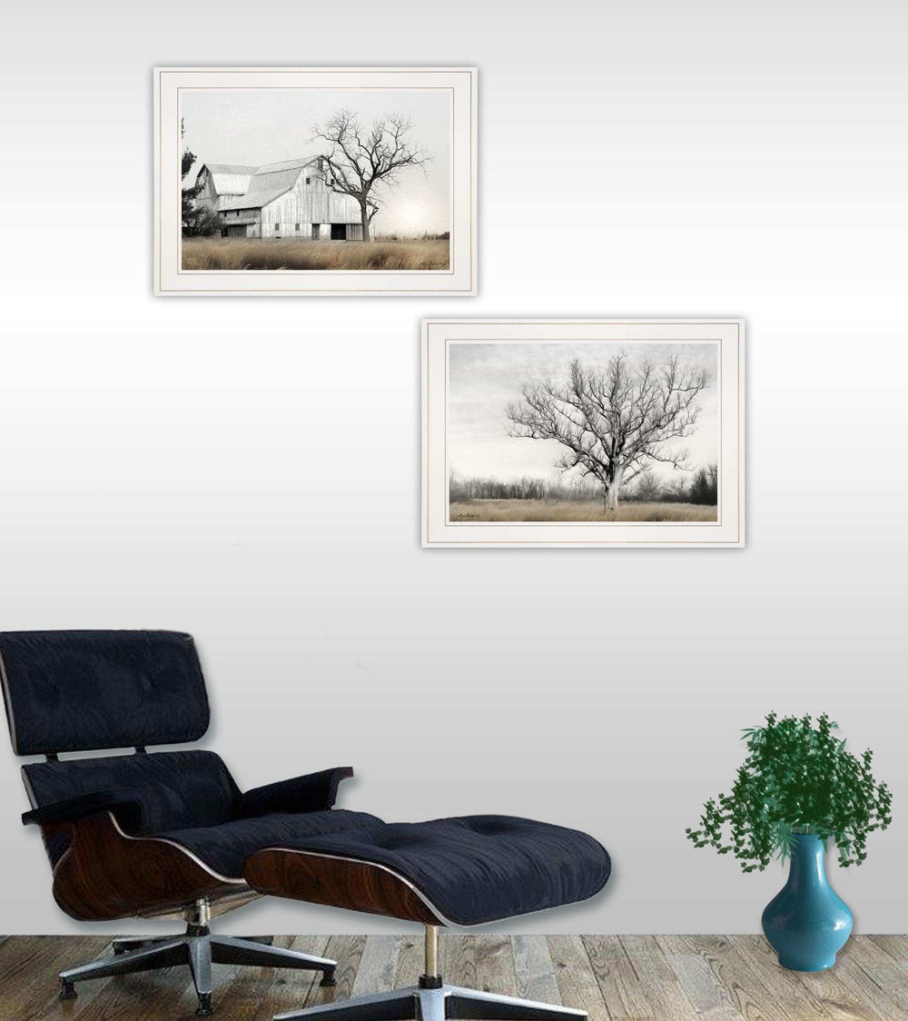Set Of Two Ohio Fields I 1 White Framed Print Wall Art - Homeroots - Flyclothing LLC