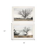 Set Of Two Ohio Fields I 1 White Framed Print Wall Art - Homeroots - Flyclothing LLC