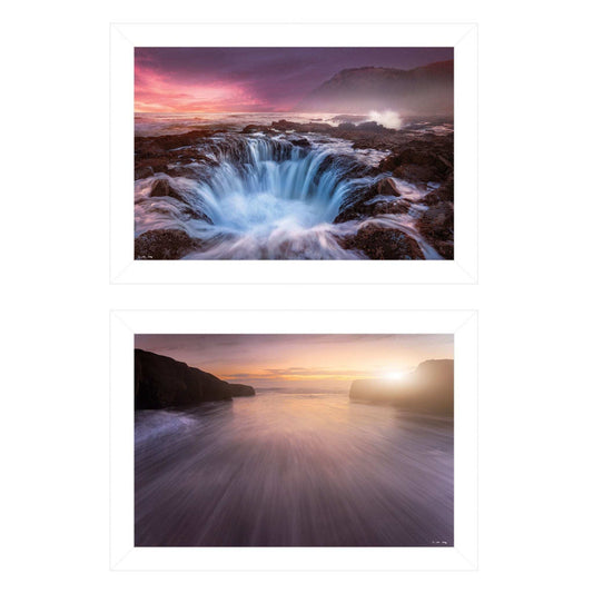 Set Of Two Future Genesis 1 White Framed Print Wall Art - Homeroots - Flyclothing LLC