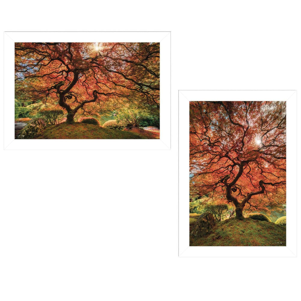Set Of Two First Colors of Fall I White Framed Print Wall Art - Homeroots - Flyclothing LLC