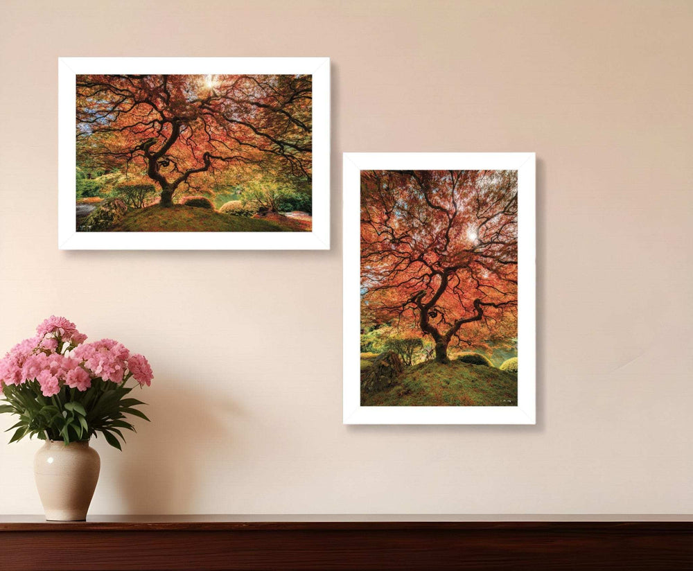 Set Of Two First Colors of Fall I White Framed Print Wall Art - Homeroots - Flyclothing LLC