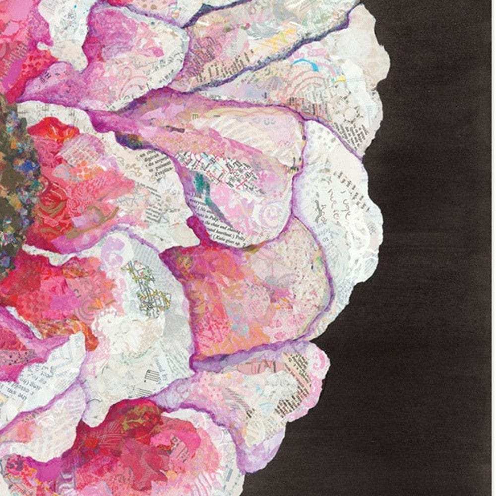 Set Of Two Blooms on Black 1 White Framed Print Wall Art - Homeroots - Flyclothing LLC