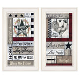 Set Of Two Family Wisdom 1 White Framed Print Wall Art - Homeroots - Flyclothing LLC