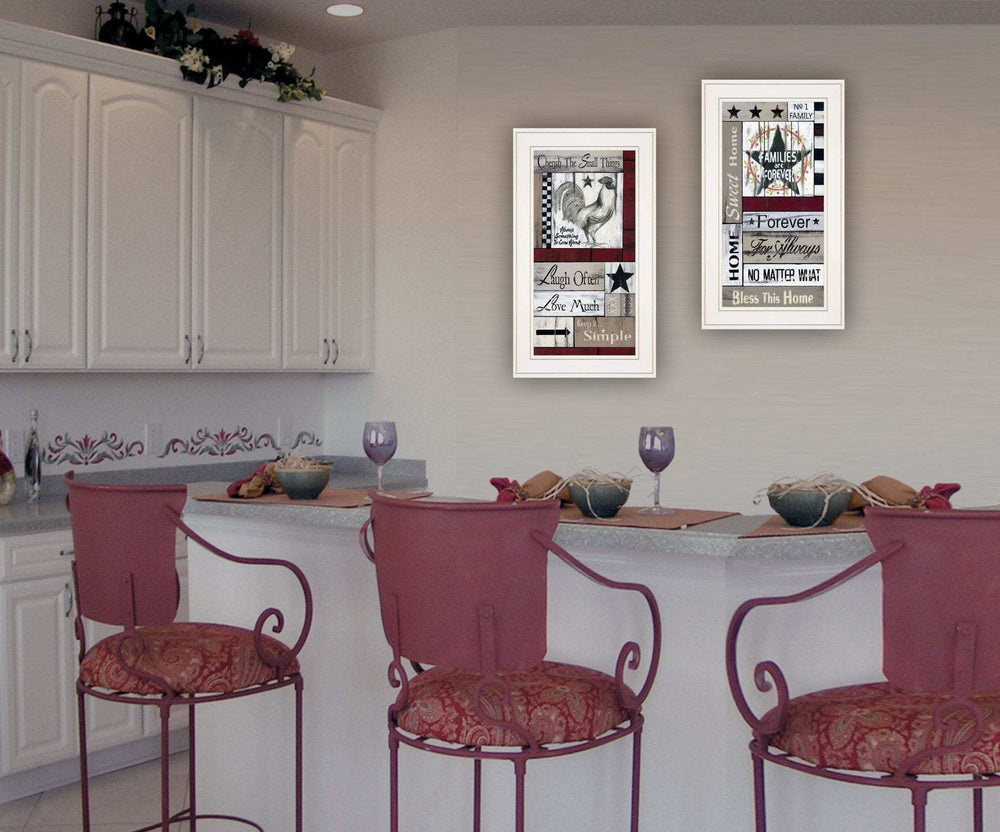 Set Of Two Family Wisdom 1 White Framed Print Wall Art - Homeroots - Flyclothing LLC