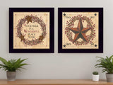 Set Of Two Together is a wonderful Place Black Framed Print Wall Art - Homeroots - Flyclothing LLC