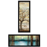 Set Of Two I met You or Living your Dreams 1 Black Framed Print Wall Art - Homeroots - Flyclothing LLC