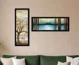 Set Of Two I met You or Living your Dreams 1 Black Framed Print Wall Art - Homeroots - Flyclothing LLC
